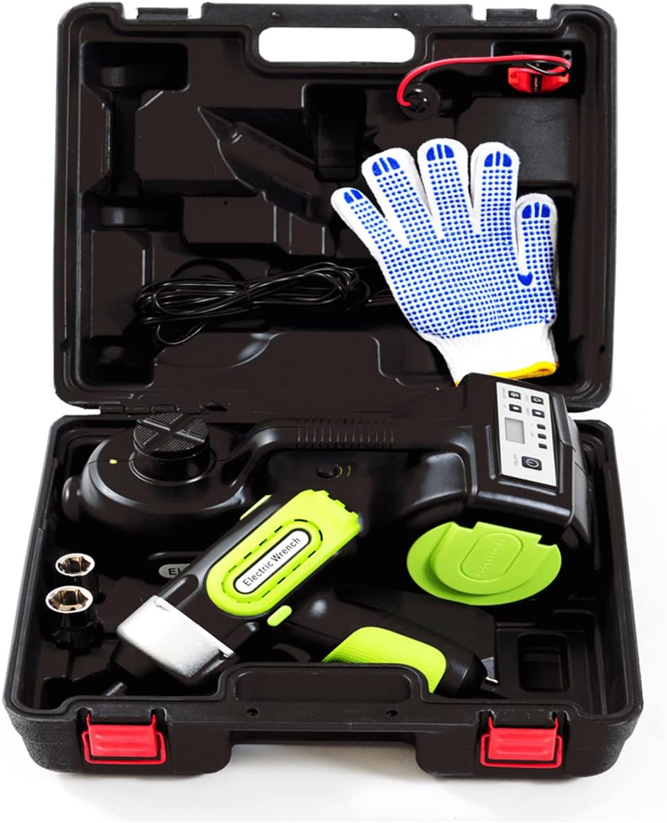 Electric Car Jack Kit with Tire Repair Kit Hydraulic Car Jack Portable Car Tool Box J475