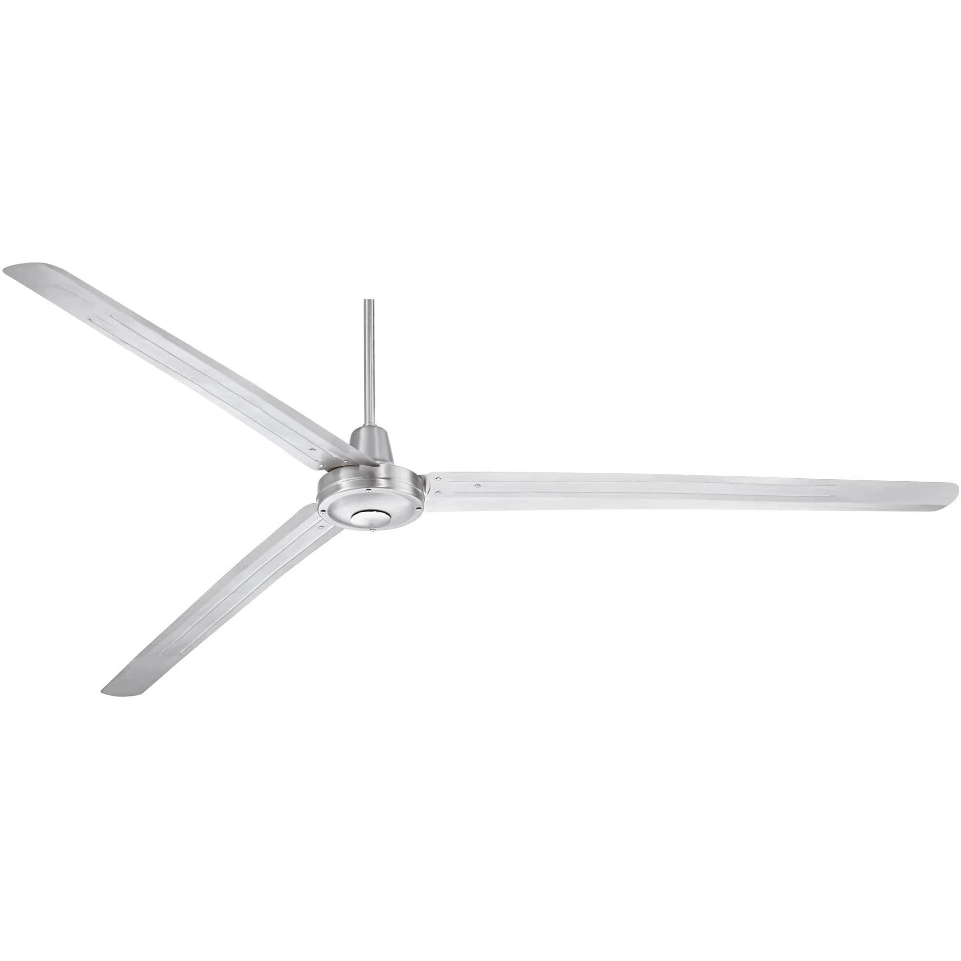 84 inch Brushed Nickel Damp Ceiling Fan U1832