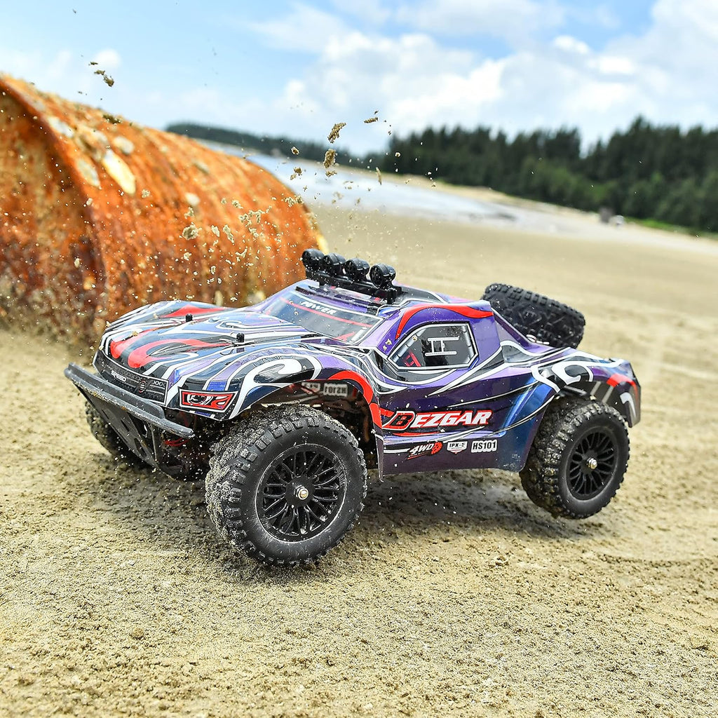 1:10 Scale 4WD Remote Control Electric Off Road RC Monster Truck with 2 Rechargeable Batteries R212