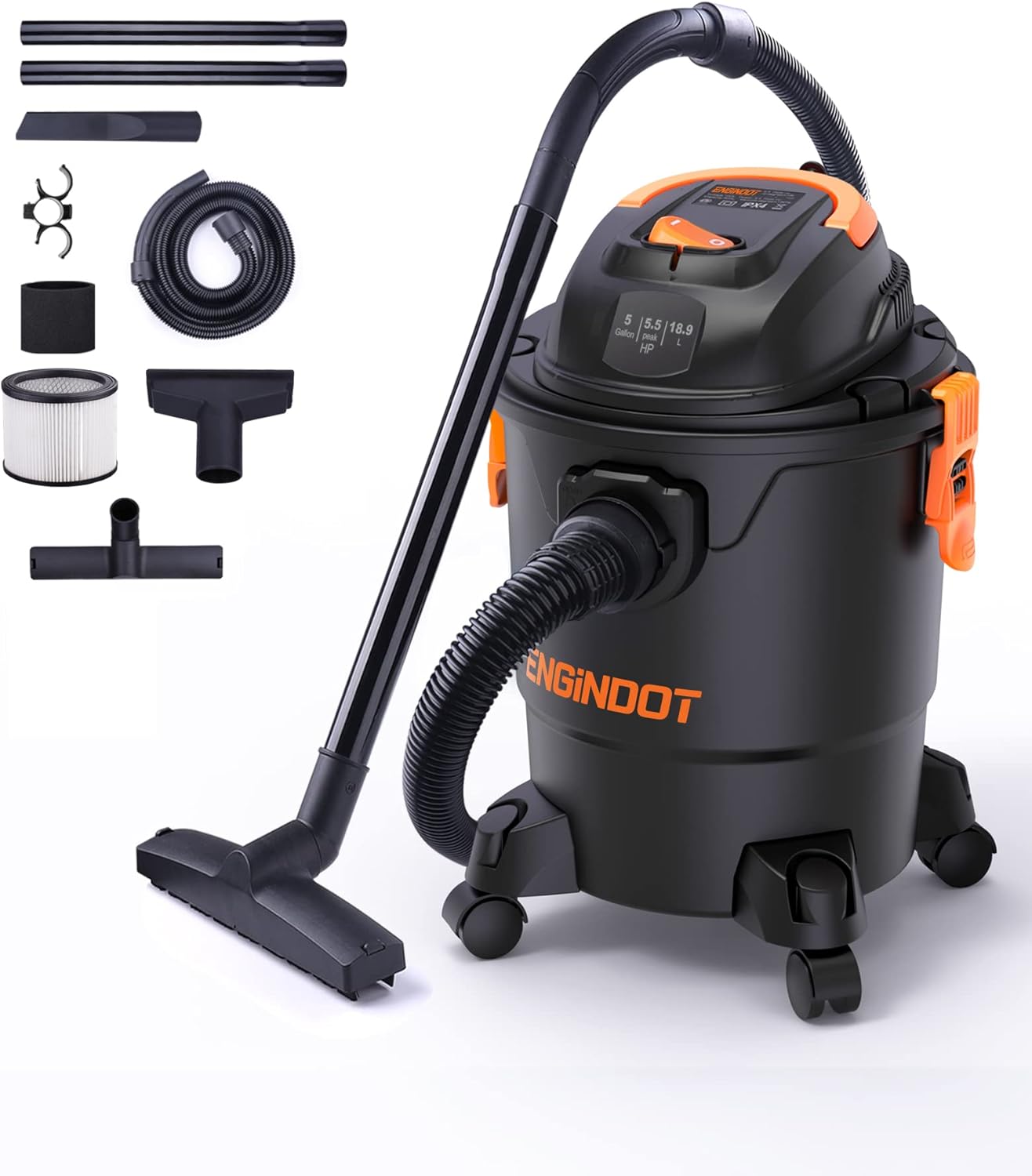 5.5 HP 5 Gallon Wet Dry Vacuum Pack of 2 U73026