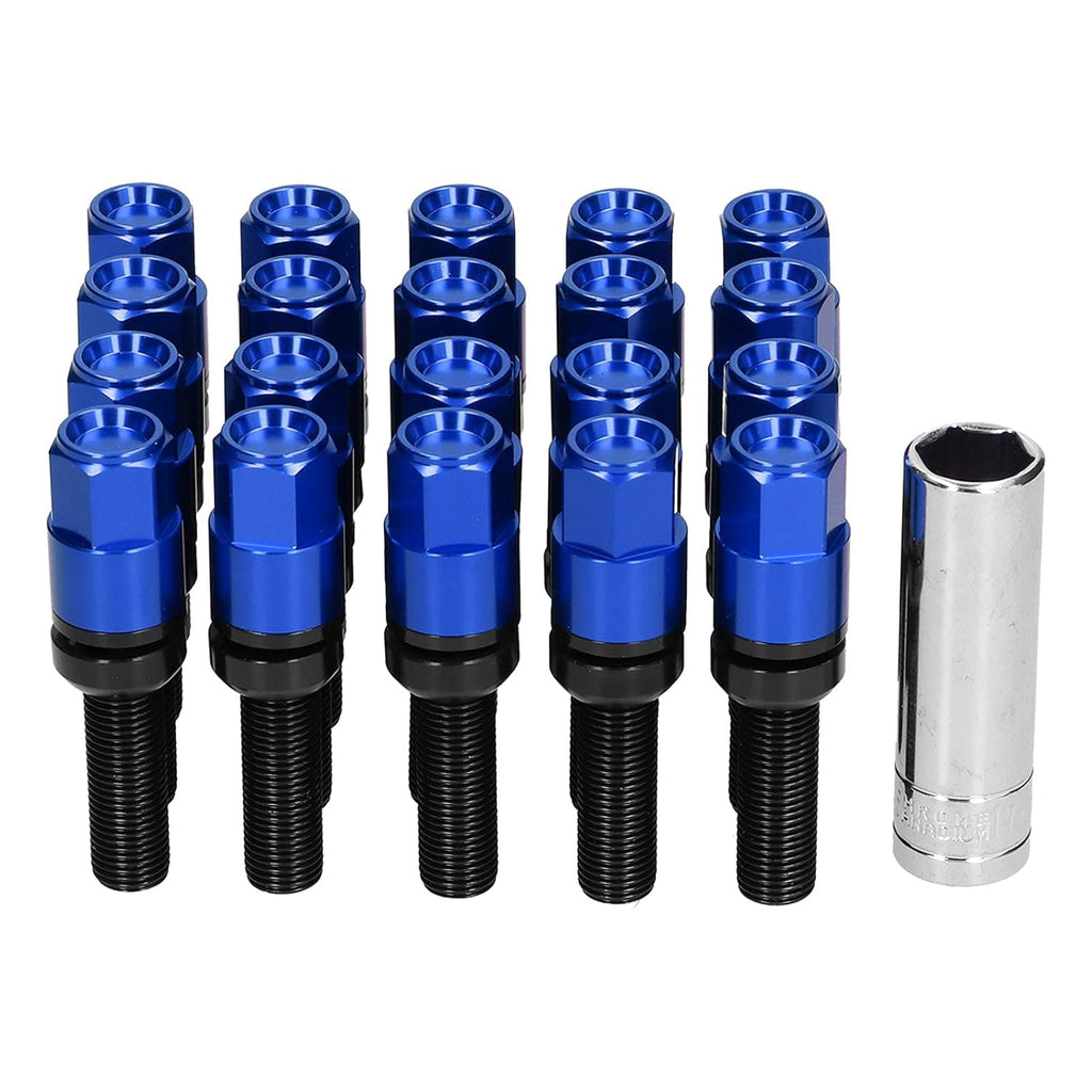 20PCS M14x1.5 Steel 28mm Thread Lug Bolts with Sleeve G503693