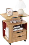 Oak Height Adjustable Nightstand N54473