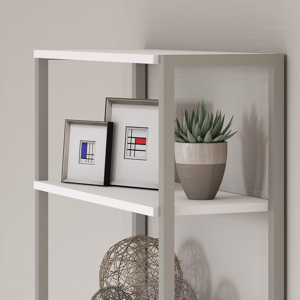 White Bookcase with Hutch Y736690