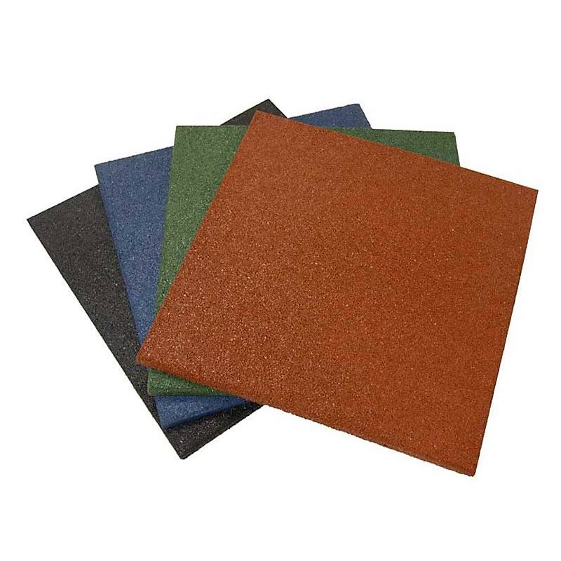 Green 3 Pack Interlocking Rubber Flooring Tiles E883