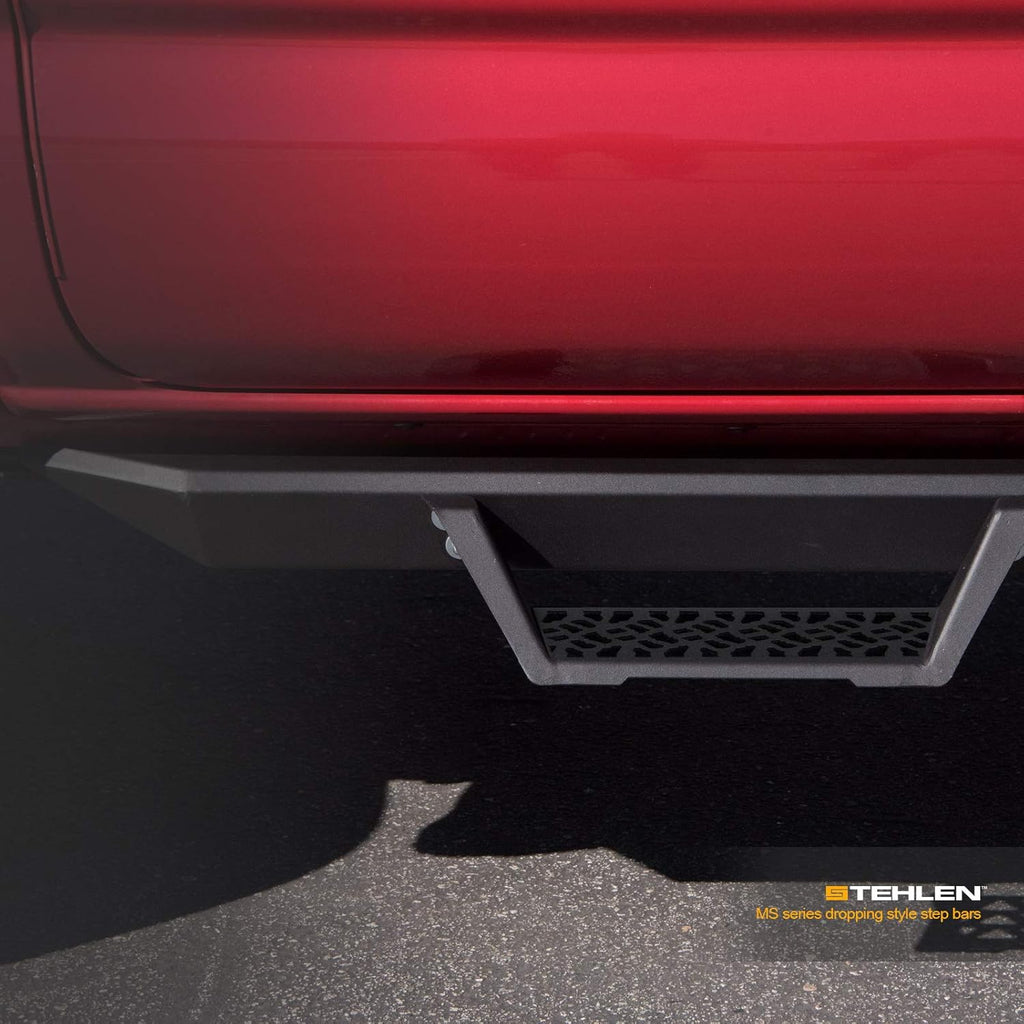 Matte Black Nerf Bars Running Boards for Ford F150 SuperCrew Cab S18969