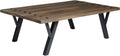 Brown Cocktail Table with Shelf O72554
