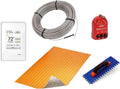 75 Square Feet Floor Heating Kit with Thermostat and Membrane G121631