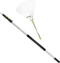 6 to 24 foot Telescopic Roof and Yard Rake Extension Pole V436