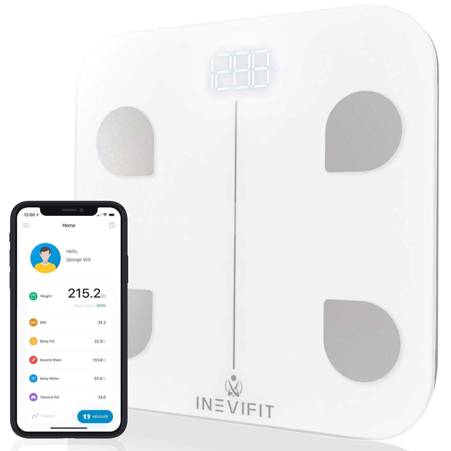 Smart Body Fat Scale with Bluetooth Y130