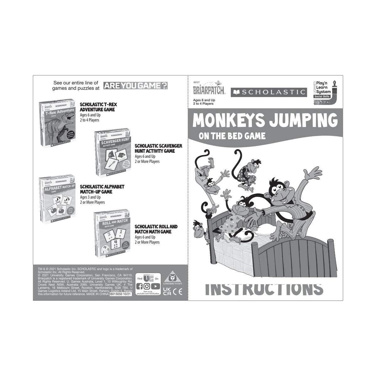 Monkeys Jumping on the Bed Game N56429