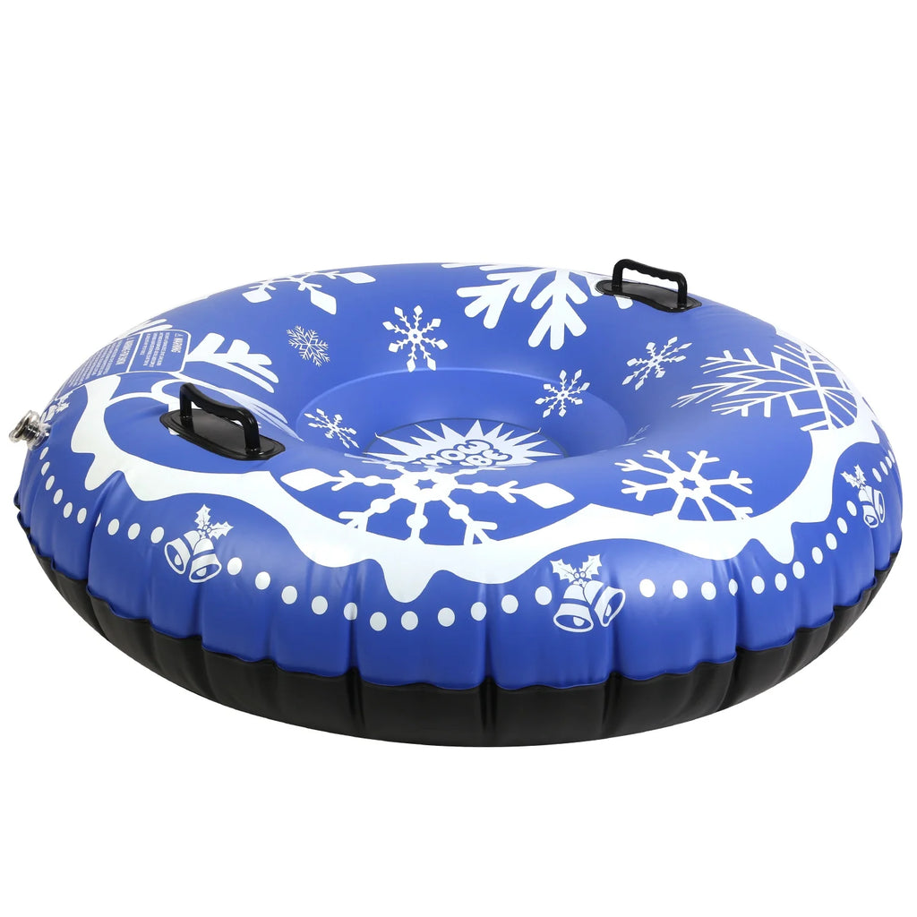 Blue Inflatable Snow Tube with Dual Handles P933