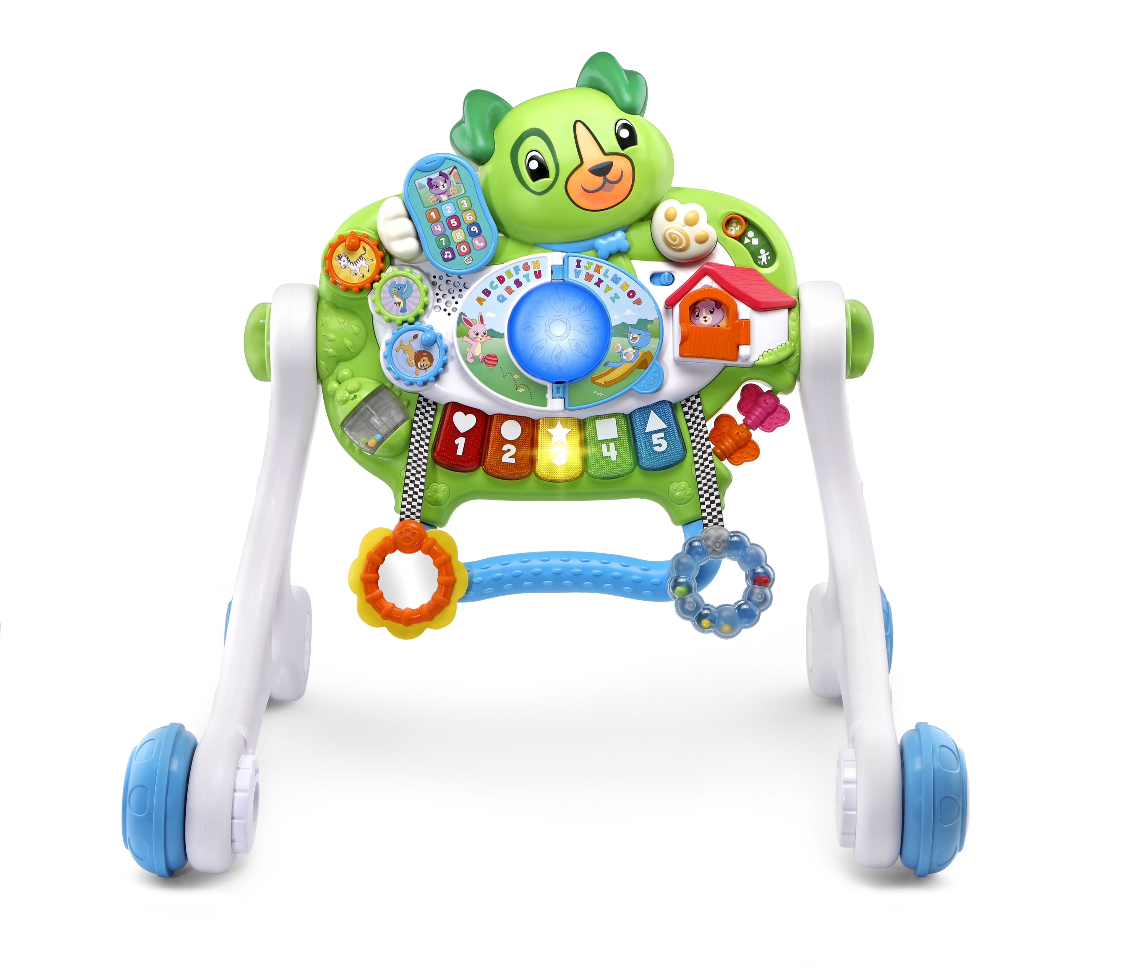Green 3-in-1 Baby Walker Gym Floor Play Toy P90306