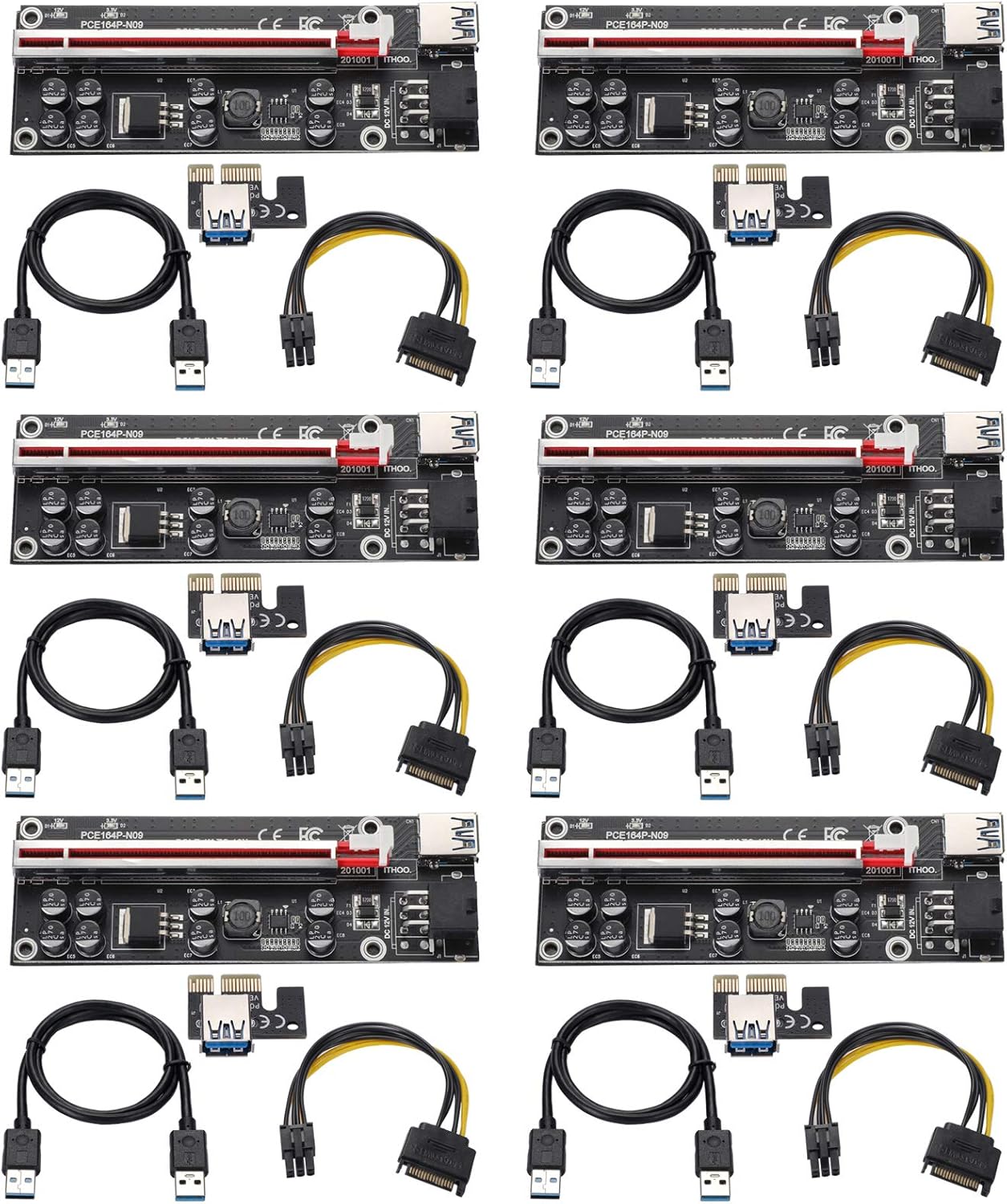 PCI-E 1X Adapter Card, 5 Pack USB 3.0 Interface F153