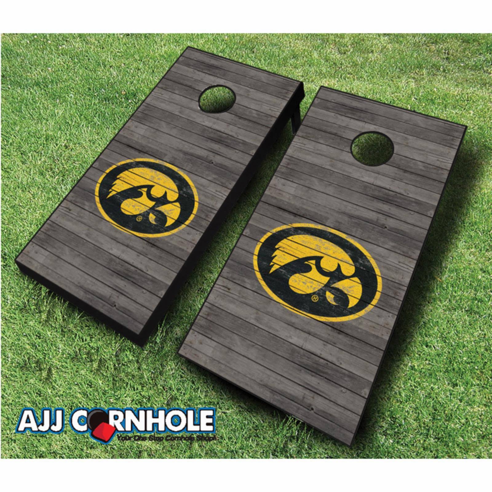 Black Distressed Cornhole Set P73949