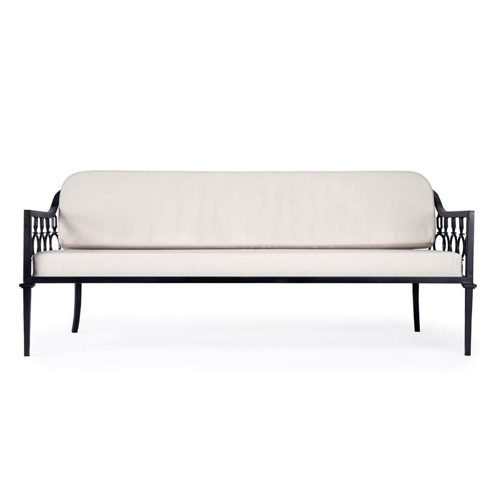 Black Outdoor Sofa and Lounge Chair 2-Piece Set B2508