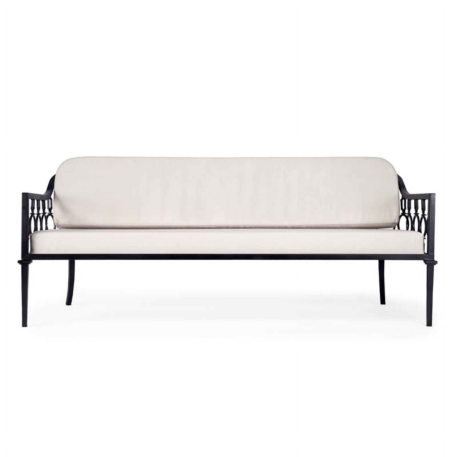 Black Outdoor Sofa and Lounge Chair 2-Piece Set B2508