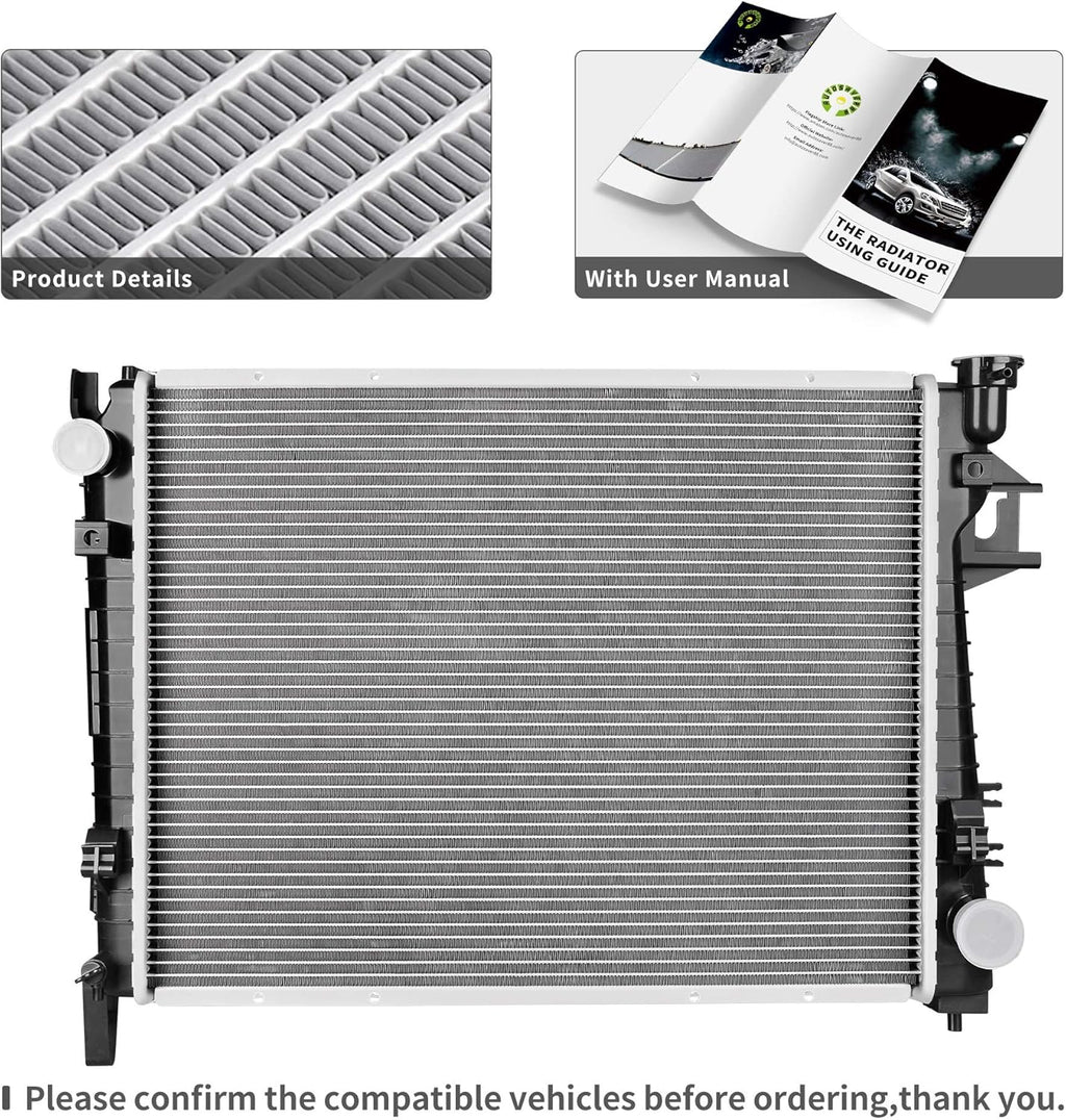 Radiator Compatible with 2004-2008 Dodge Ram 1500, 2004-2009 Dodge Ram 2500 3500 5.7L V8 F658