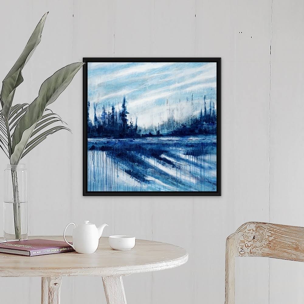 Black Float Frame Canvas Art - 24 x 24 A123387