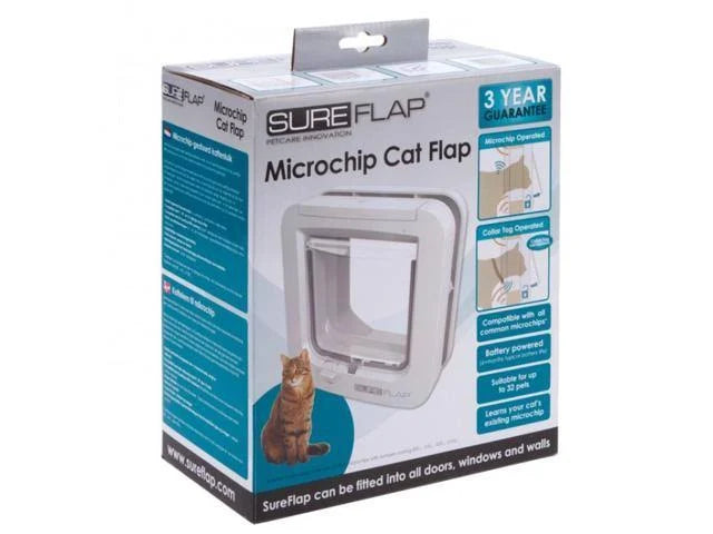 White Microchip Cat Door K729385