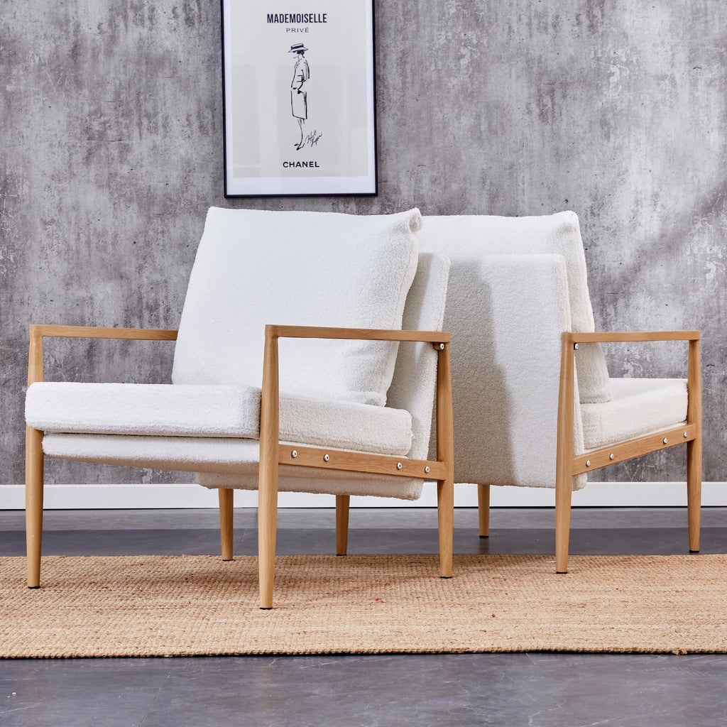 Teddy Velvet Accent Armchair with Metal Frame S6257