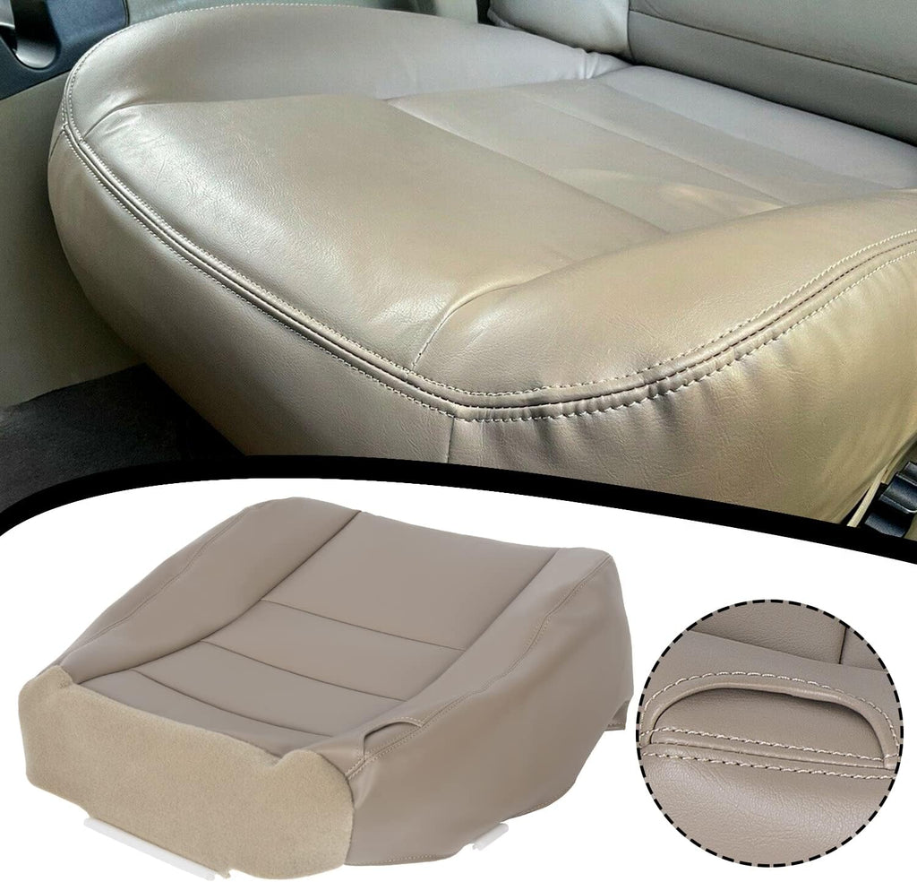 Tan Leather Bottom Seat Cover Pack of 2 T790442