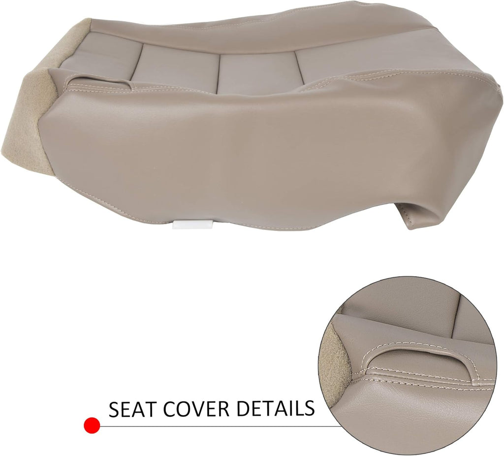 Tan Leather Bottom Seat Cover Pack of 2 T790442