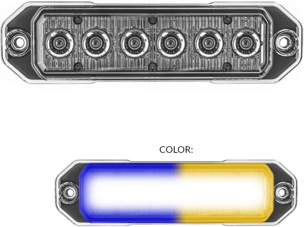 Red/Blue 18W LED Strobe Light, Pack of 2 U76107