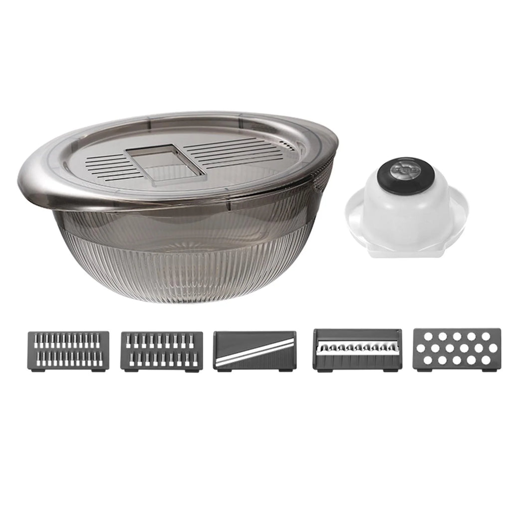 Gray 5 Blade Vegetable Chopper with Container Z79013