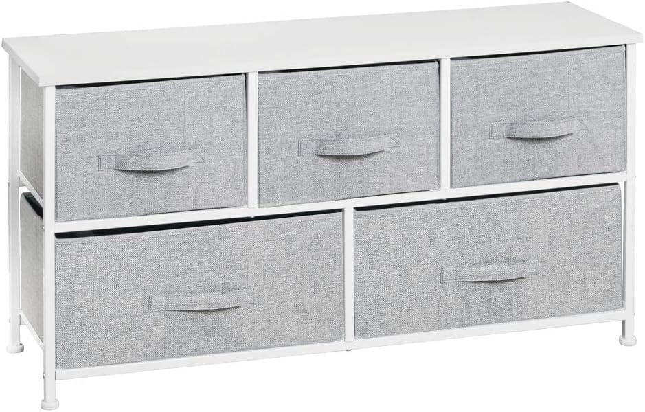 Gray 5 Drawer Fabric Dresser D964284