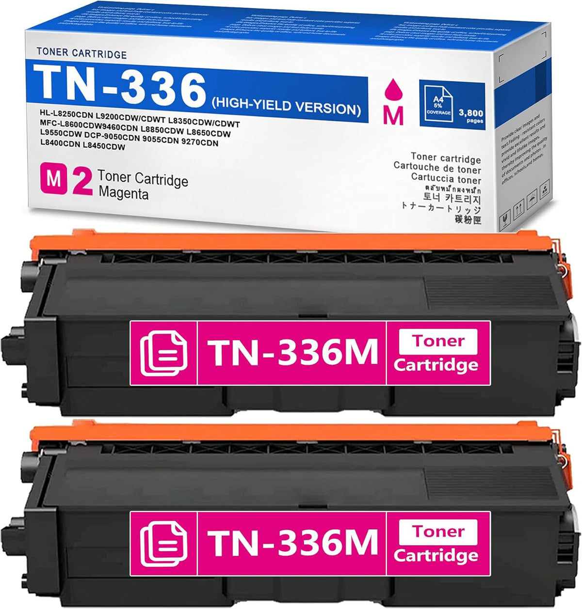 Magenta Toner Cartridge 2 Pack K1108