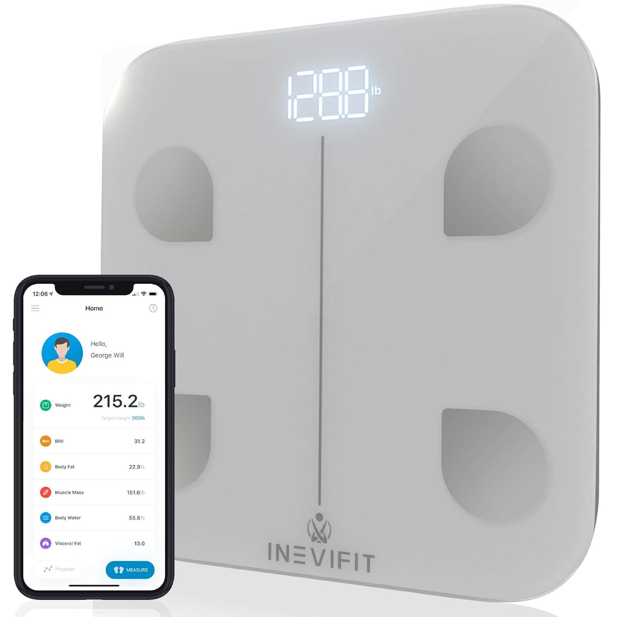 Smart Body Fat Scale with Bluetooth Y130