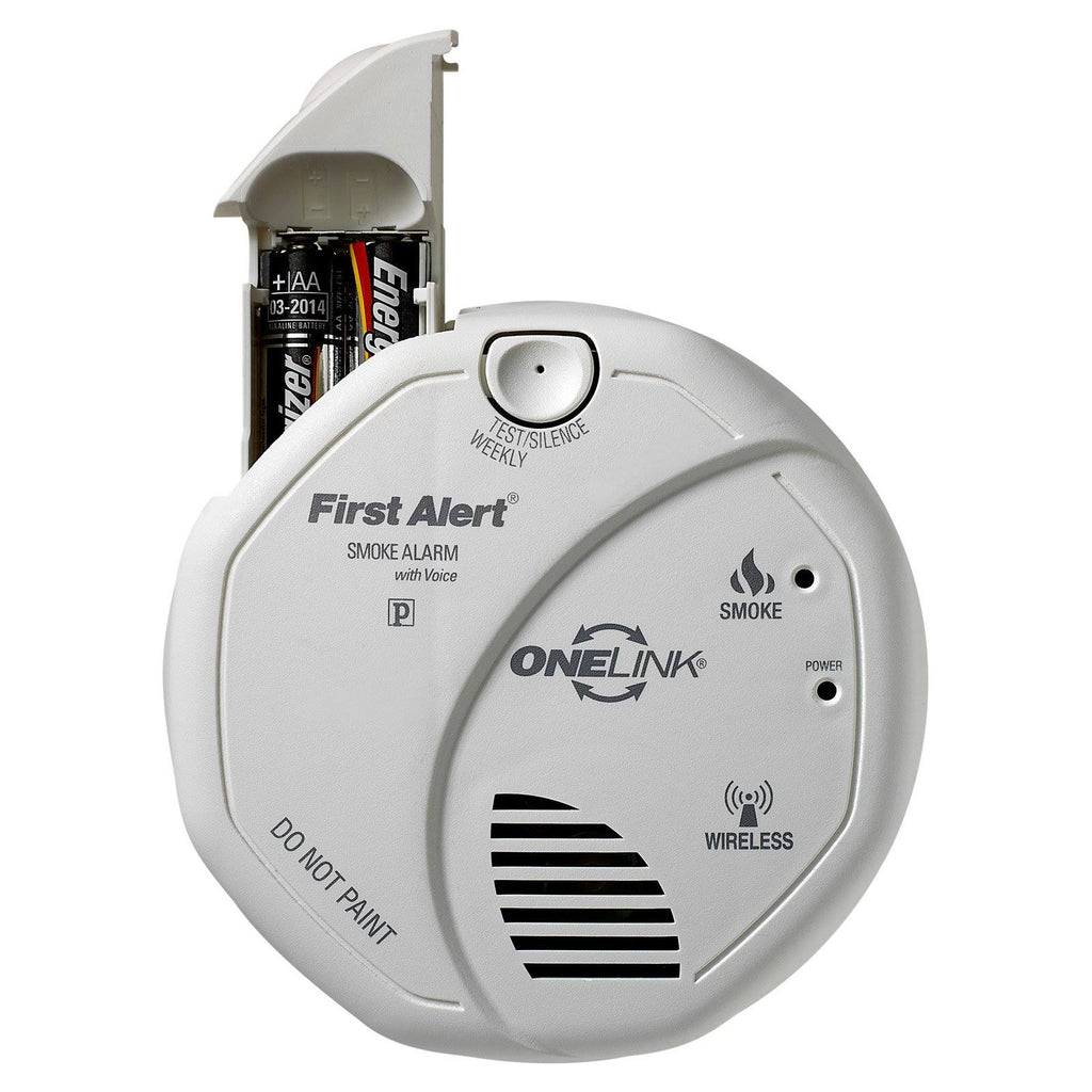 2 Pack White Wireless Smoke Alarm with Voice Location P286735
