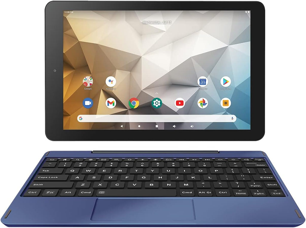 10 Inch IPS HD Touchscreen WiFi Bluetooth Android 10 Tablet with Detachable Keyboard E351