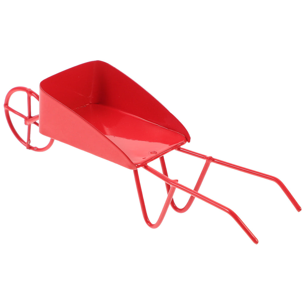 Mini Vintage Metal Wheelbarrow Prop D720355
