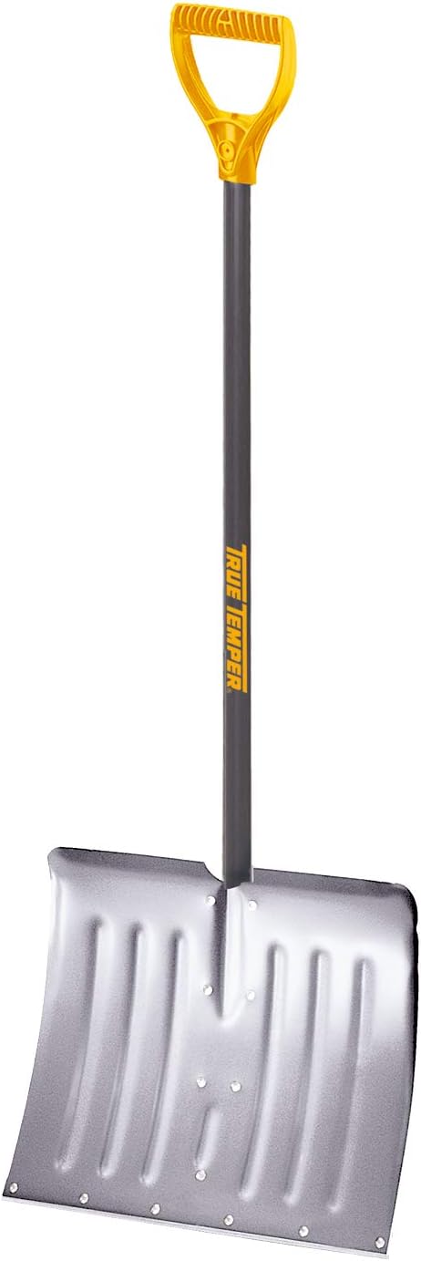 Aluminum Snow Shovel D-Grip Steel Handle, 18 Inch Pack of 2 Z647383