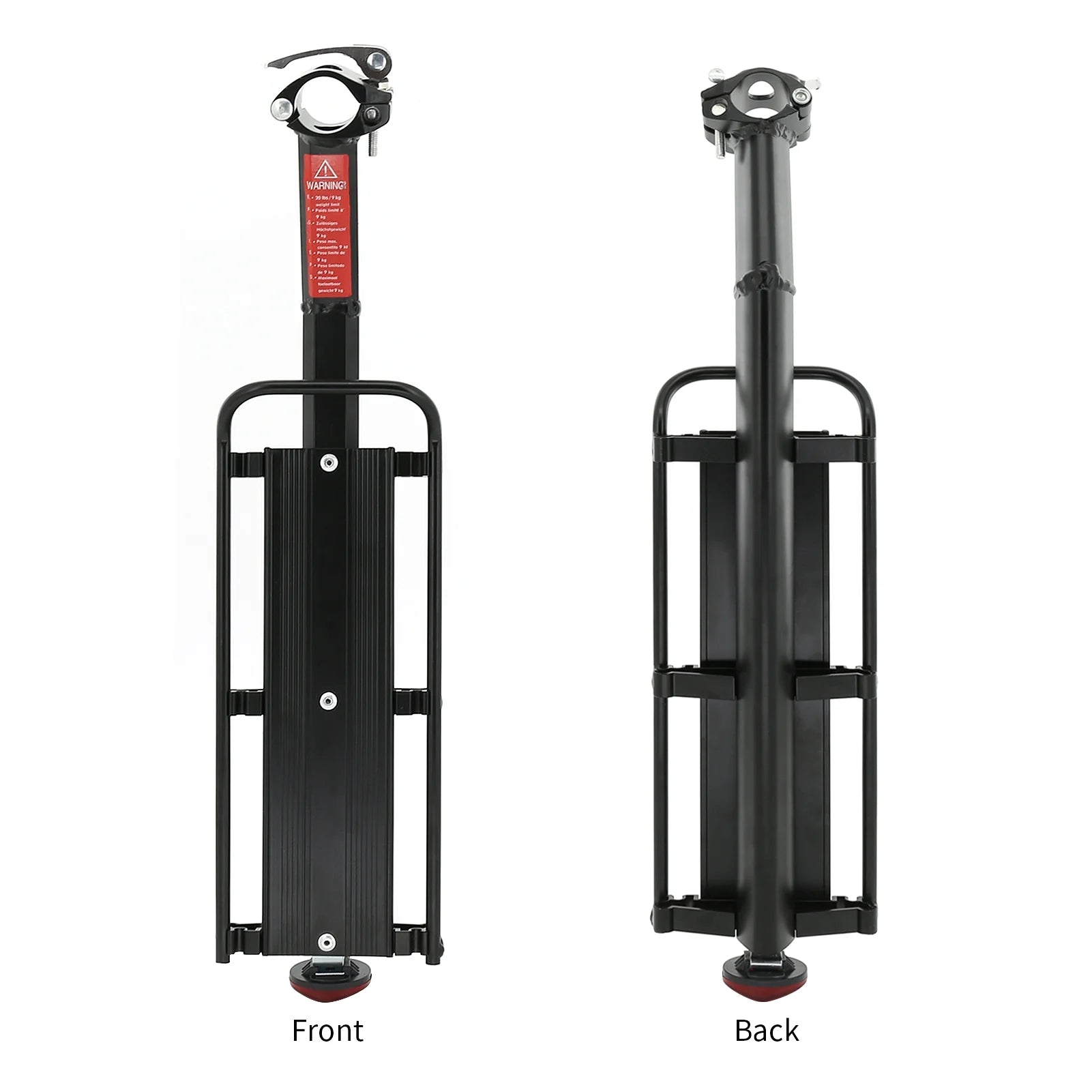 Rear Bike Rack Aluminium Alloy Luggage Carrier with Reflector S525