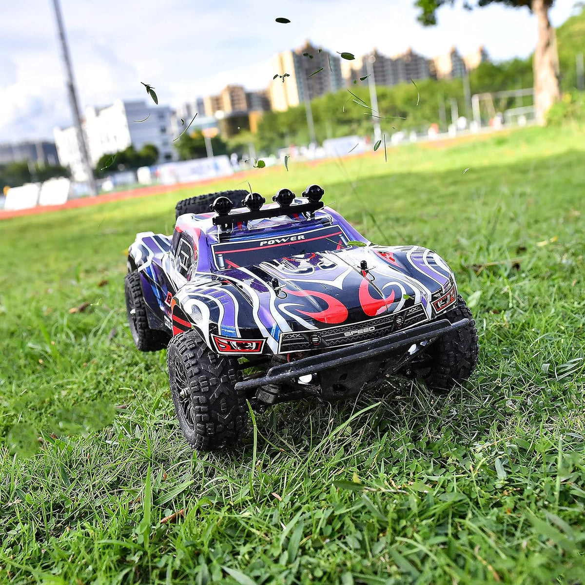 1:10 Scale 4WD Remote Control Electric Off Road RC Monster Truck with 2 Rechargeable Batteries R212