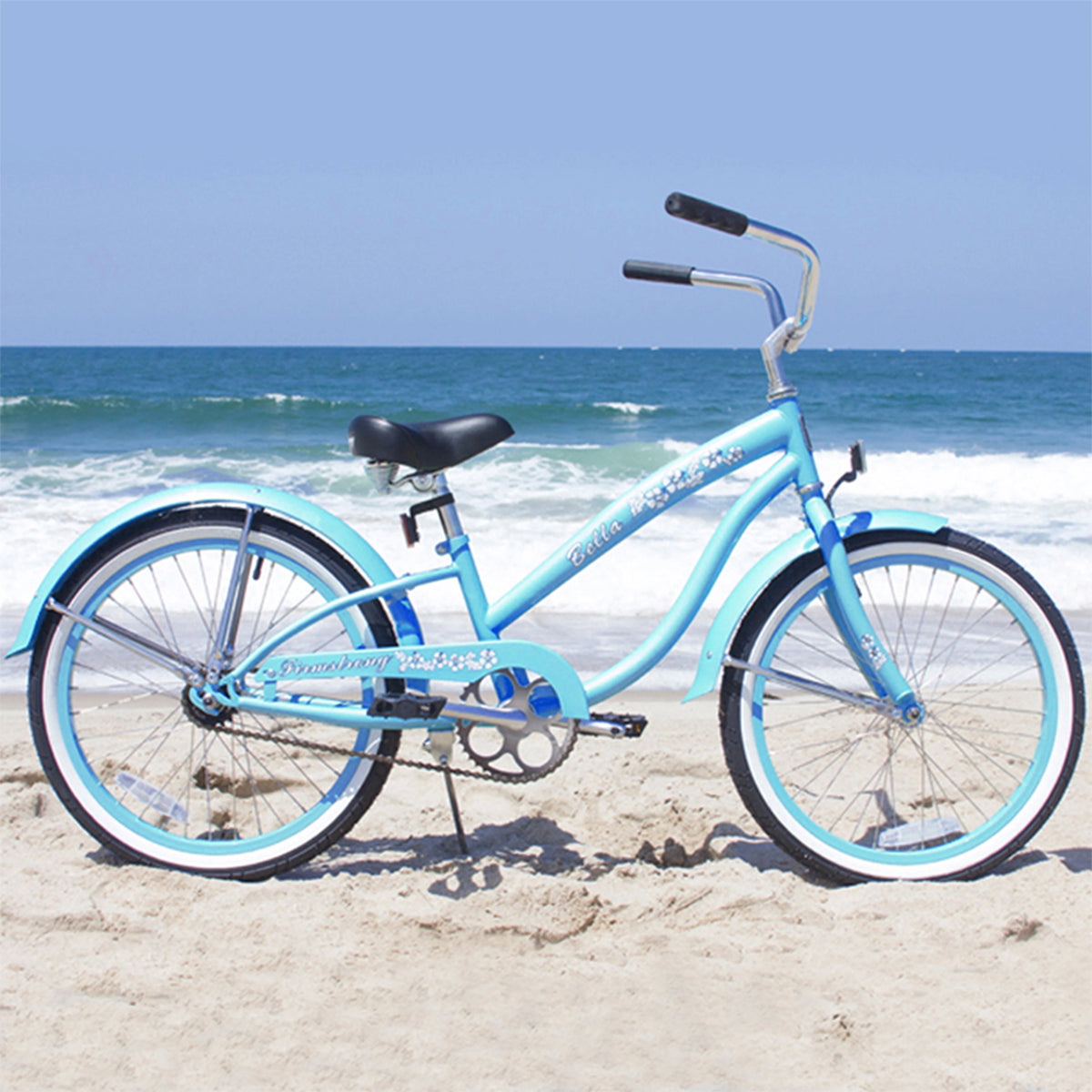 Baby Blue Single Speed Girl's Bike Y13569