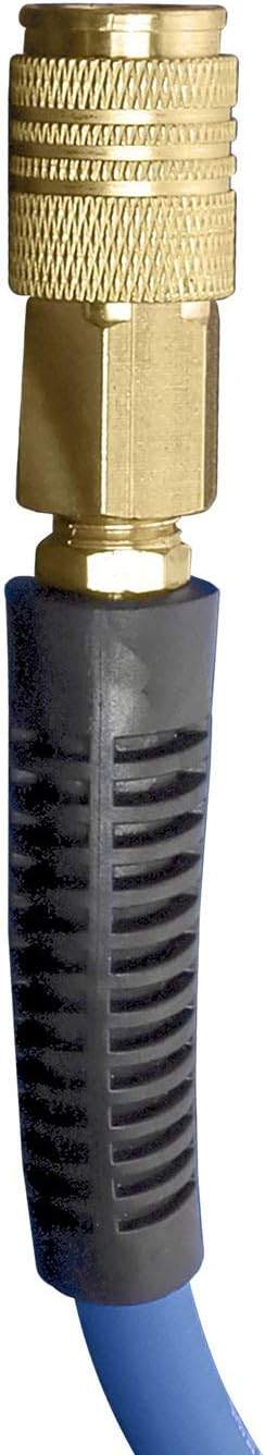 3/8" x 100' PVC/Rubber Hybrid Air Hose with 1/4" Brass Fittings Y39187