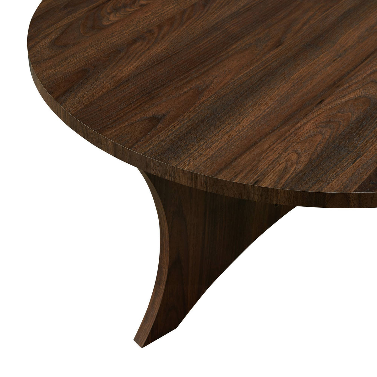 Dark Walnut Round Coffee Table C15642