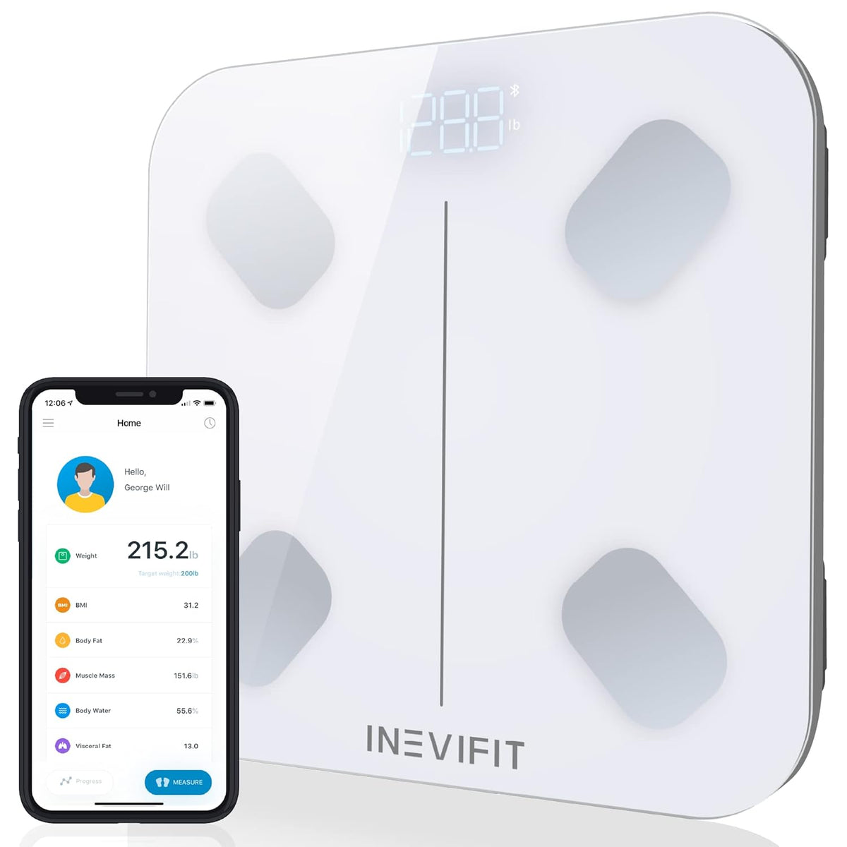 Smart Body Fat Scale with Bluetooth Y130