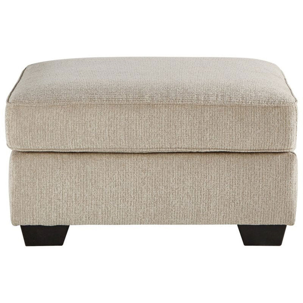 Putty Beige Fabric Oversized Accent Ottoman H67041