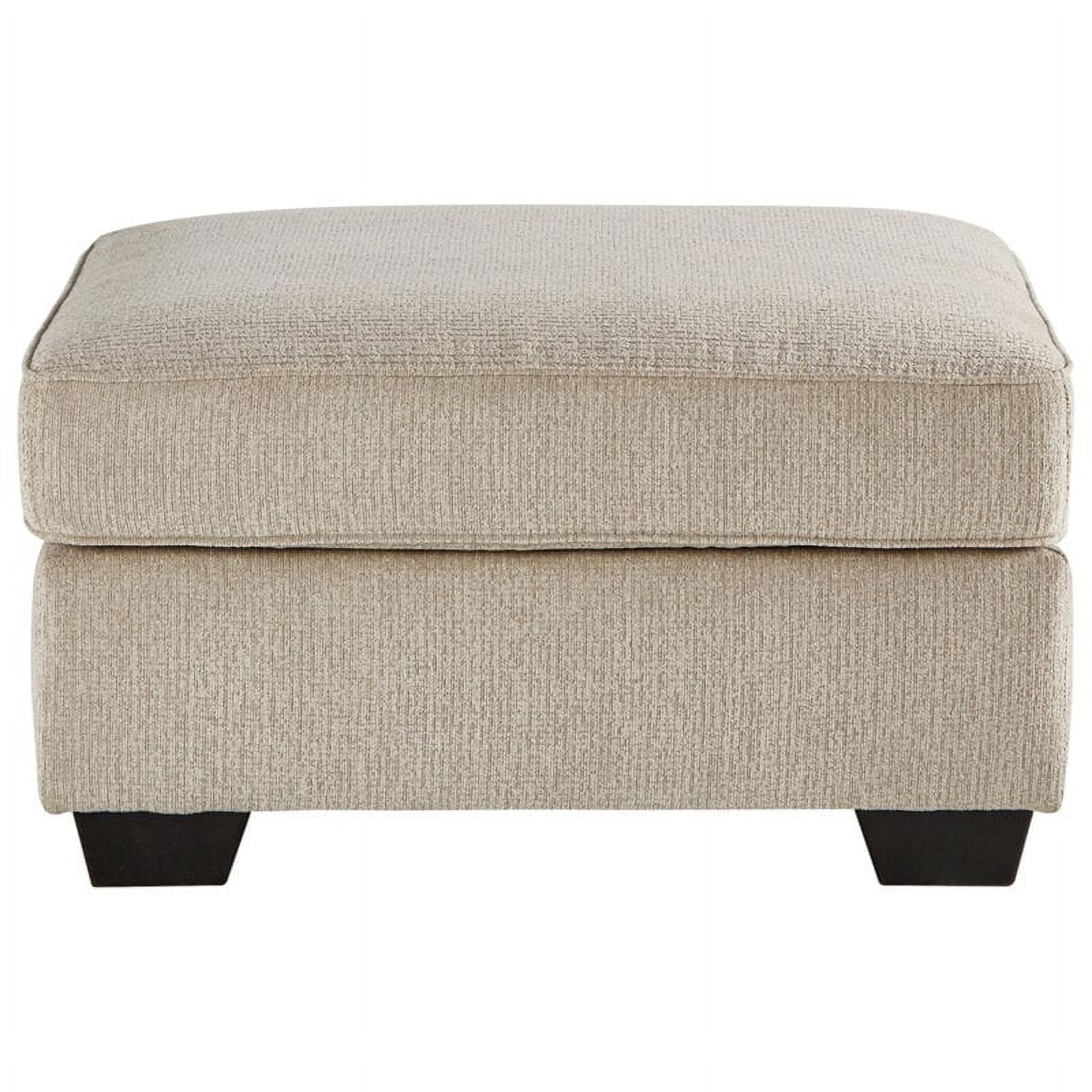 Putty Beige Fabric Oversized Accent Ottoman H67041