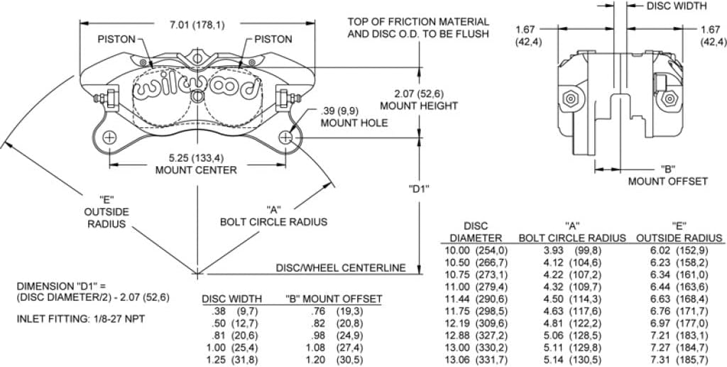 Black Caliper with Dust Boot H40739