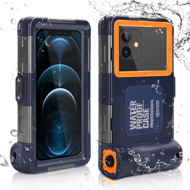 Waterproof Protective Case for Phones Up to 6.9 Inch with Lanyard K2067