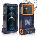 Waterproof Protective Case for Phones Up to 6.9 Inch with Lanyard K2067