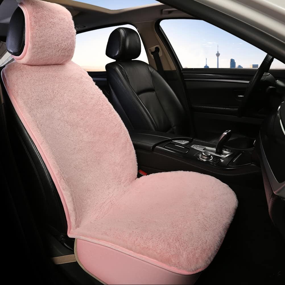 Purple Faux Fur Car Seat Cover Q898