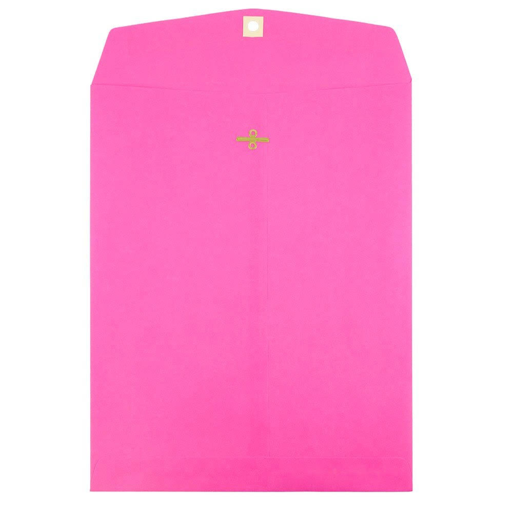 Open-End Catalog Envelopes, Clasp Closure, Ultra Fuchsia, Pack of 100 V9605