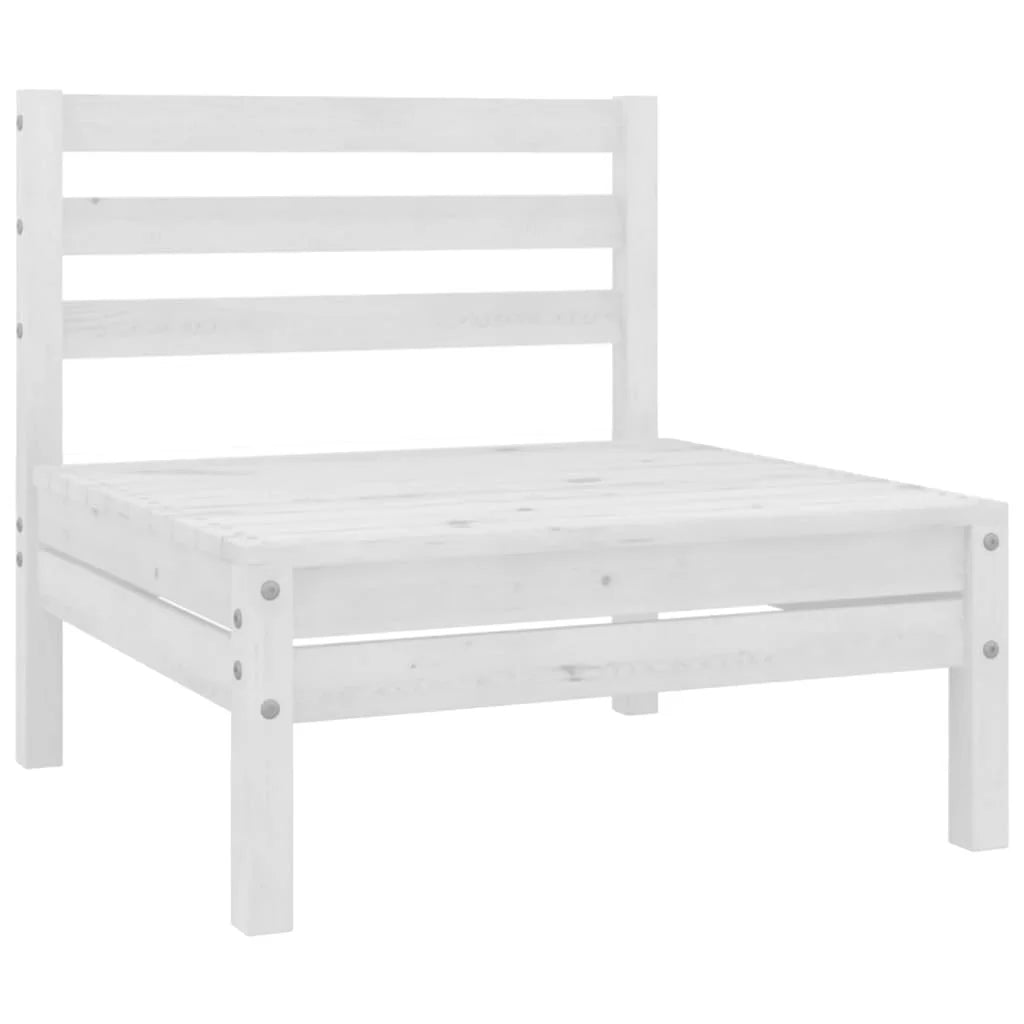 White Solid Pinewood Patio Sofa Z468