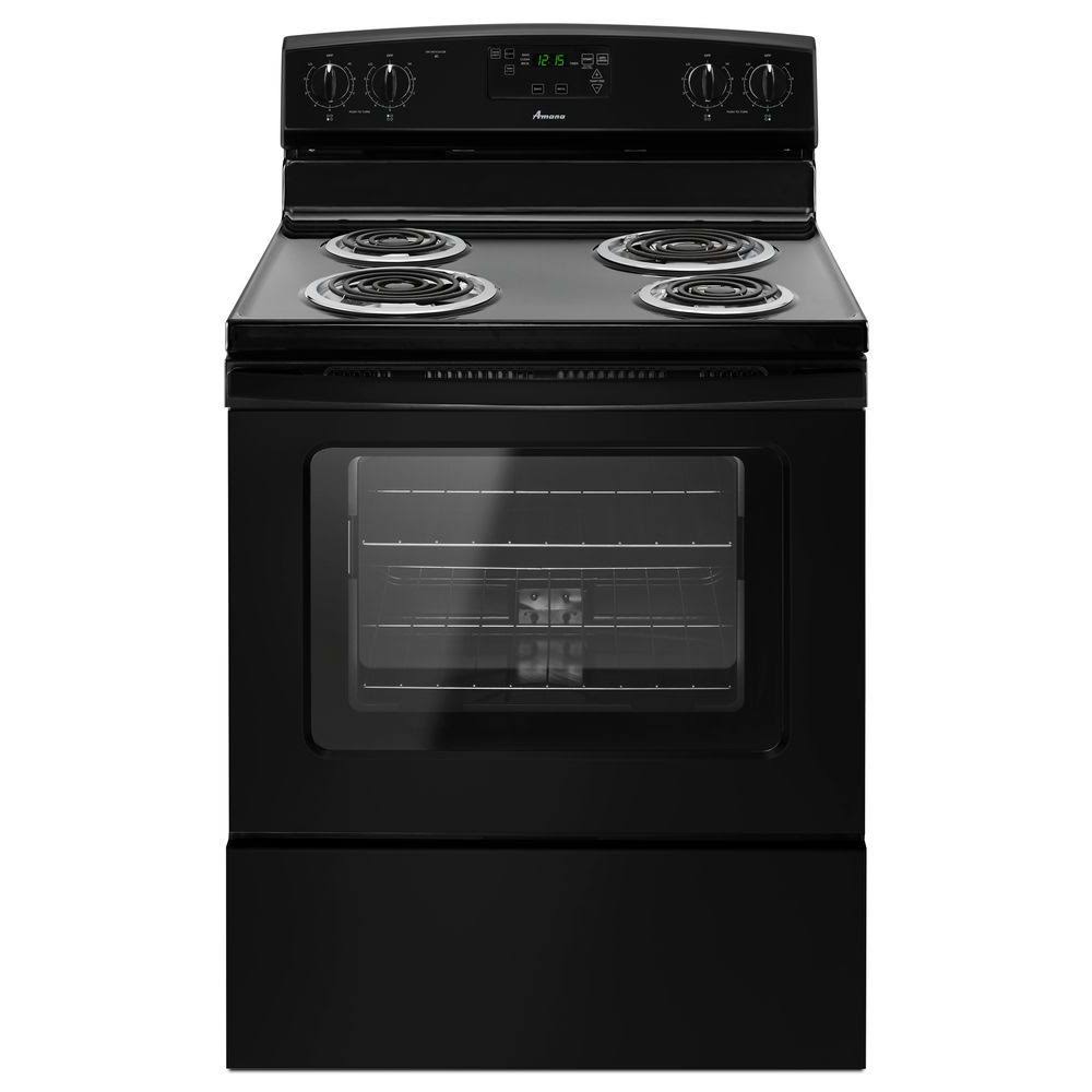 30-Inch 4.8 Cu. ft. Single Oven Free-Standing Electric Range with Storage Drawer Black P65095